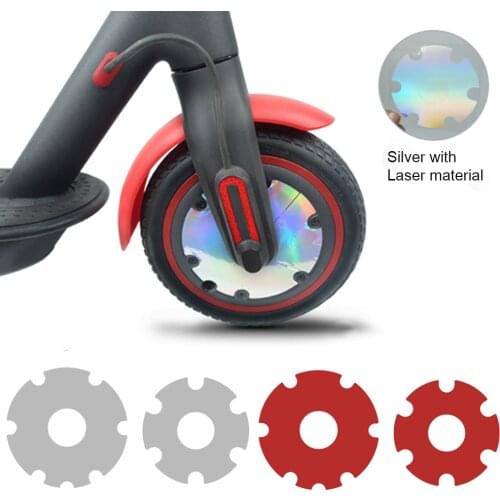2Pcs/Set Electric Scooter Front Wheel Sticker PVC Motor Protective Cover Shell Kick Scooter Accessories for Xiaomi M365/1s/pro2