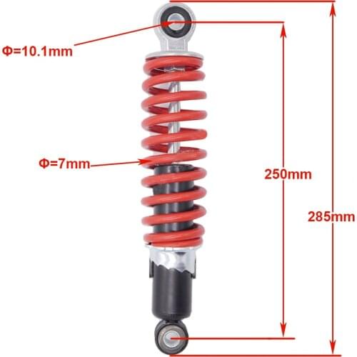 250mm Front Suspension Shock Absorber Fit For China 50cc 90cc 70cc 125cc kids Mini atv quad bike go kart scooter golf cart parts