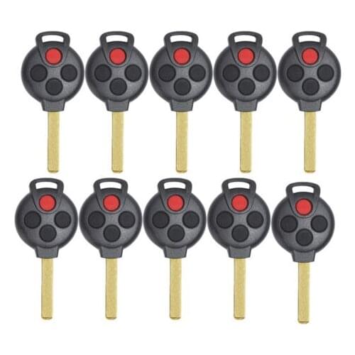 KEYECU 10* New Uncut Remote key Fob 315MHz 4B for Mercedes-Benz Smart Fortwo 2005-2015 years