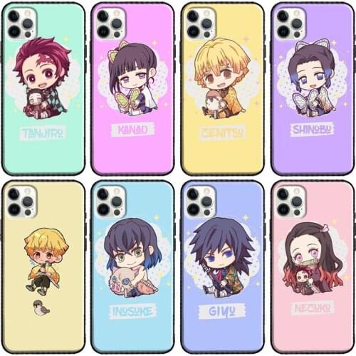 Demon Slayer Kimetsu No Yaiba Phone Case For Apple iPhone 11 Pro Max 12 mini X XR XS Max 8 7 Plus SE 2020 Cover Shell