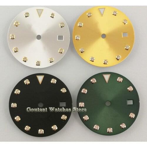 29.3mm Sterile Watch Dial Black/White/Green/gold Fit ETA 2836 2824, Miyota 8205 8215 821A 82 series Mingzhu DG2813/3804 movement
