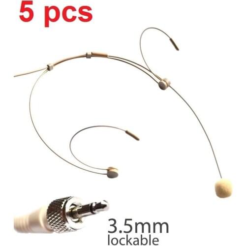 Dual Ear Head Headset Mic Headworn Microphone For Wireless microfoon System microfono