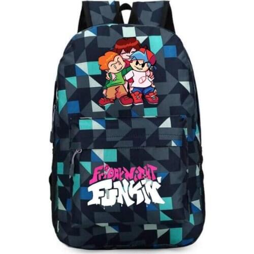 Game Friday Night Funkin Backpack Canvas School Bags For Teenage Girls Travel Bags women men Laptop Bag Bagpack