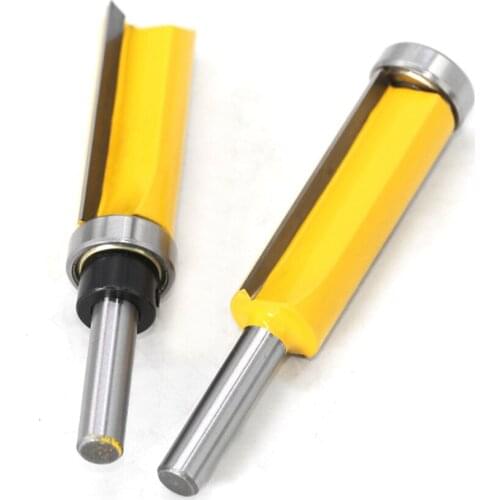 8mm Shank Flush Trim Pattern Router Bit Wood Cutters Top Bottom Bearing Bits Milling Cutter For Wood Woodworking Tool HY99
