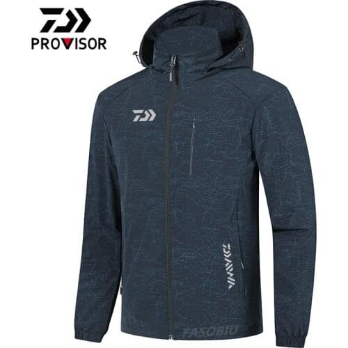 2021 Daiwa Outdoor Fishing Jacket Mens Spring Autumn Thin Fishing Clothes Waterproof Breathable Quick-drying Fishing Clothing