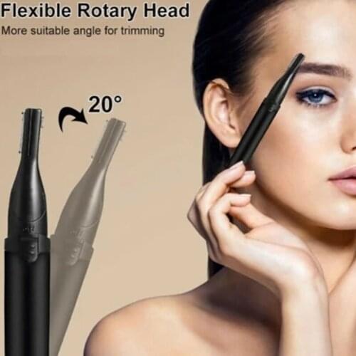 Hot Electric Face Mens Eyebrow Scissors Nose Ear Hair Trimmer Mini Portable Women Body Shaver Remover Blade Razor Epilator