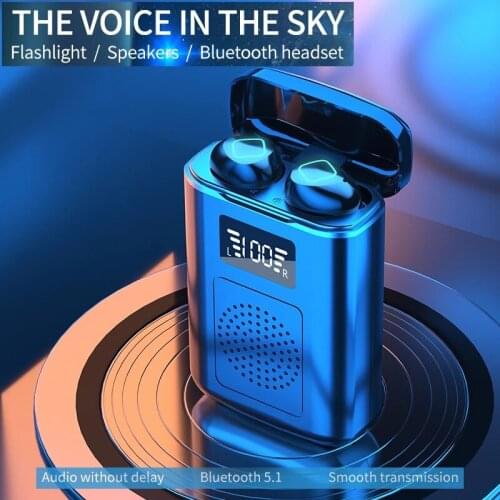 M6 Wireless Headset New TWS Bluetooth 5.1 Earphones In-Ear Earbuds Mini Dual Battery 4800 MA Sports Stereo HIFI LED Headphones