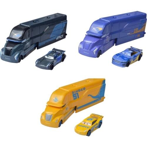 Disney Pixar Cars 3 Toys Lightning McQueen Jackson Storm Mack Uncle Truck 1:55 Diecast Model Car Toy For Children Christmas Gift