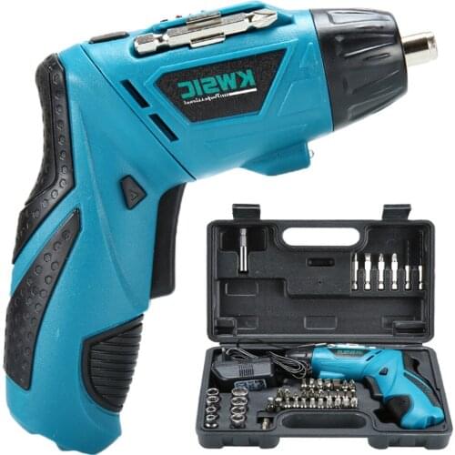 Q82 Multifunctional Blue 4.8V Hand Drill Electric Screw Tool Charging Hand Drill Electric Screw Batch Set