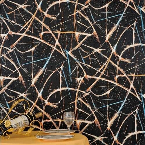 Beibehang Fashion personality wallpaper color fireworks KTV box TV background wall 3D fantasy gold foil decoration wallpaper