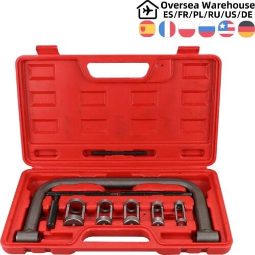 Automotive Cylinder Head Valve Oil Seal Removal Spring Compressor Tool C Clamp Service Set 10 Pcs