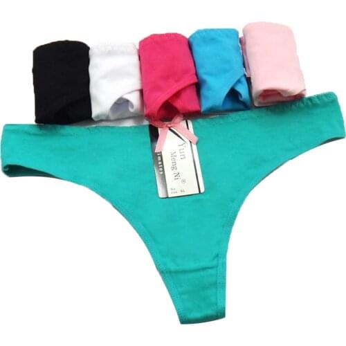 Ms. sexy underwear passion womens thong T Womens cotton panties Girl Briefs Free shipping 3 pcs/lot