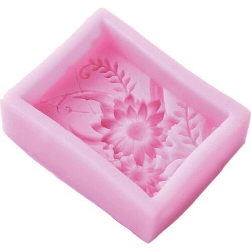 2020 New Flower-shaped Silicone Soap Mold Sun Flower Sugar Chocolate Mould DIY Craft Household Fondant Cake Supplies J3V5