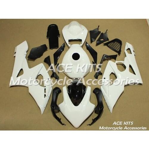 New ABS motorcycle Fairing For SUZUKI GSX-R1000K5 2005 2006 Injection Bodywor astonishing White ACE No.5