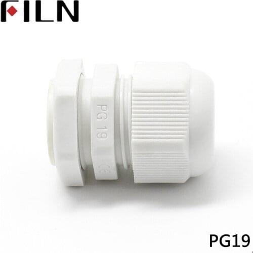 PG19 M24/M25X1.5 Nylon waterproof cable gland sizes bending cable glands