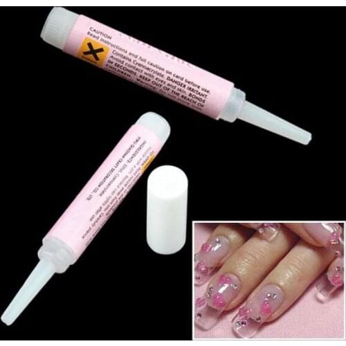 Professional 2g Acrylic Nail Art Beauty Glue False Tips Manicure nail adhesive glue bonder 1000pcs new