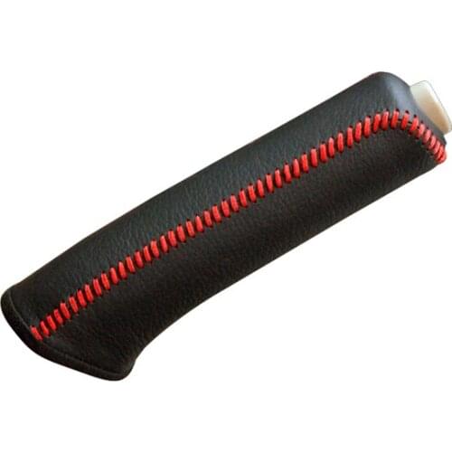 Genuine Leather Handbrake Grips For Kia Cerato Natural leather cover on the handbrake car accessories interior
