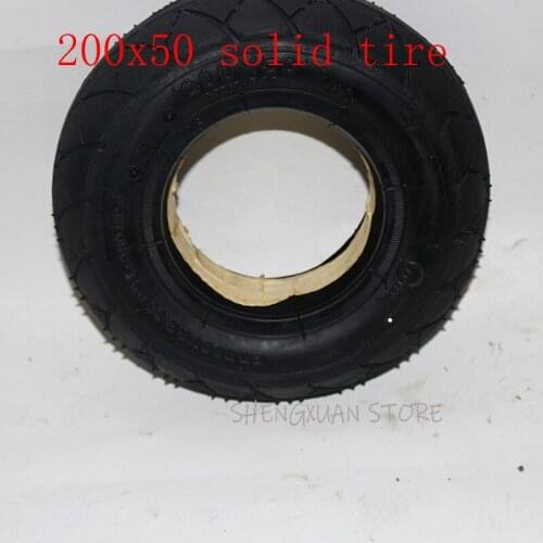 200 x 50 (8x2) solid tyre/ foam filled 200*50tyre for Mobility Scooter wheelchair tire for Razor E100 E125 E200 Scooter Vapo