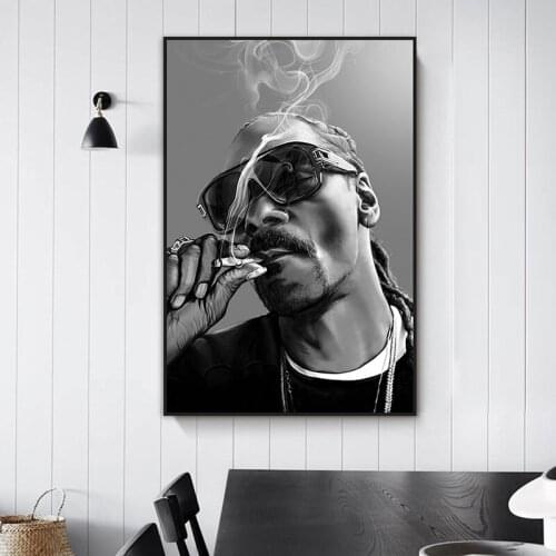 Modern Hip Hop Rapper Gangster Canvas Painting Wall Art Nordic Posters and Prints Wall Pictures for Living Room Decoration