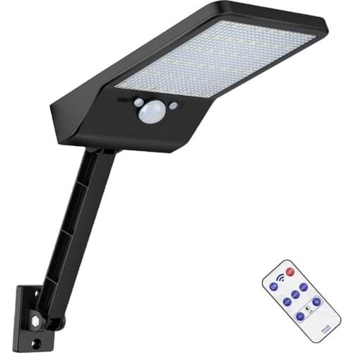 LEd Solar Light Garden Fence porch Lamp Outdoor Three Moes With rotate bracket remote controller Gear lock Waterproof