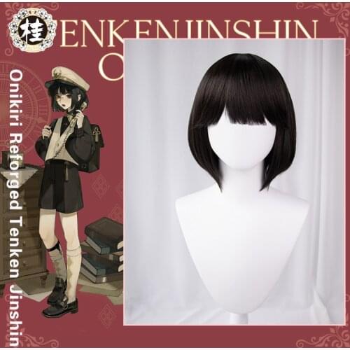 Uwowo Game Onmyoji yys Onikiri Reforged Tenken Jinshin Doujin 33cm Black Cosplay Wig