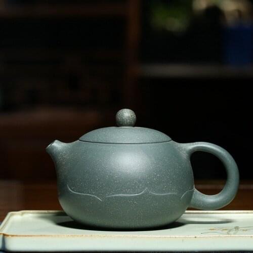 Yixing purple sand tea set wholesale lotus xi shi recommended undressed ore azure mud kung fu tea factory direct sale