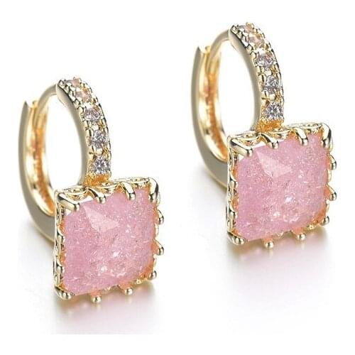 Trendy Women Earrings 925 Silver Jewelry with Zircon Gemstone Ornaments for Wedding Promise Bridal Party Drop Earrings Wholesale