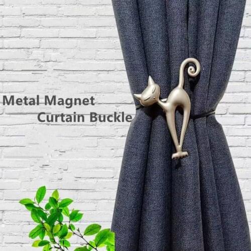 1PC European Creative Magnet Curtain Buckle Animal Cat Curtain Strap High Quality Holder Hook Decorative Home Accessorie