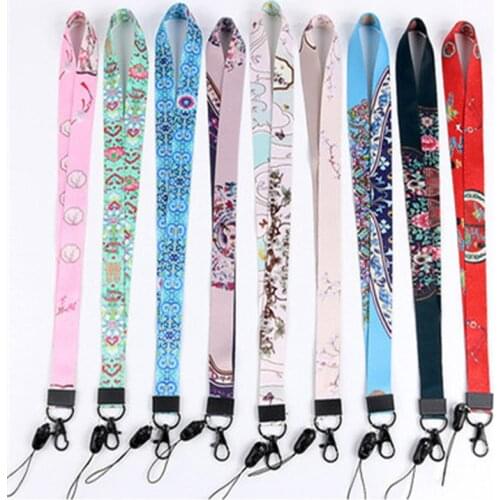 1 PCS Retro Ethnic Style Lanyard Widened Mobile Phone Case Straps Universal Hanging Neck Long Rope Hanging Ornament Strap Ropes