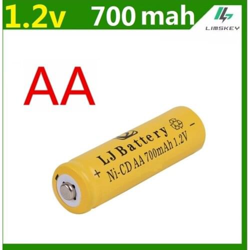 14500 Rechargeable AA Battery 1 pcs/lot 700mAh 1.2V Ni-CD 2A Neutral Battery for RC Controller Toys Electronic Etc