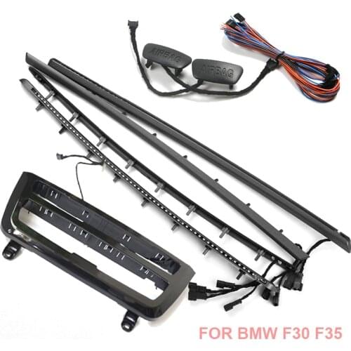 2 Lighting Colors only For Bmw F30 F31 F35 Center Console Ac Panel Light + B-Pillar Side Light + Door Panel Light Strip Light