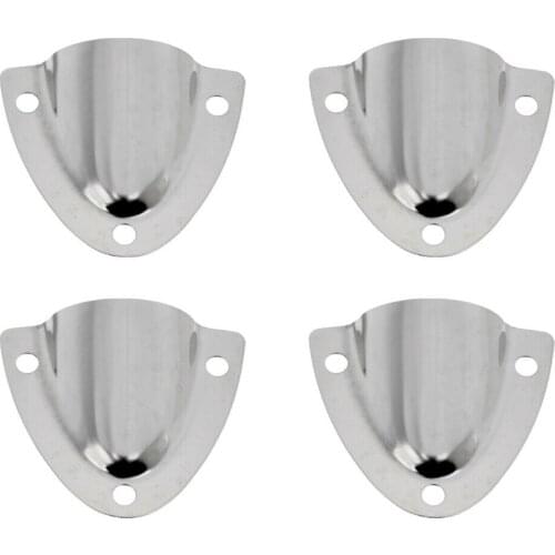 4Pcs Marine Clam S-hell Vent Wire Cable Cover Stainless Steel Boat Accessories for Rowing Boat Marine Yacht Surfing Water Sport