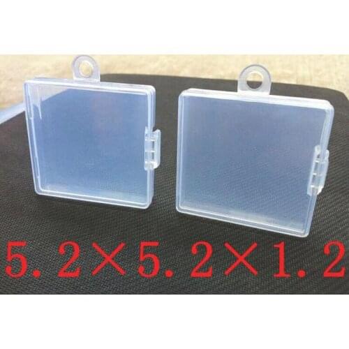 500pcs Small Plastic Box Jewelry Storage Boxes Parts Organization Fishing Tack Case With Lugs 5.2*5.2*1.2cm ZA5597