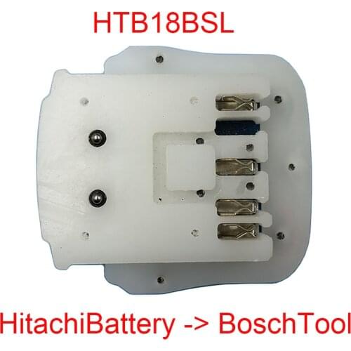 Power Tool Adapter Electric Drill Screwdriver Converter Use Hitachi 18V Li-ion Battery BSL1830 On Bosch Lithium Machine Body