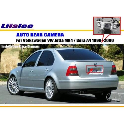 Car Rear View Camera For Volkswagen VW Jetta MK4 1999~2009 / Bora A4 Reverse Parking Back Up Camera License Plate Light OEM