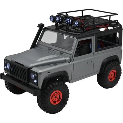 1/10 1/8 1/9 Climbing Car Roof Luggage Rack Frame Top with LED Light for MN90 MN90K MN99 MN96 MN99S MN40 RC Model Car