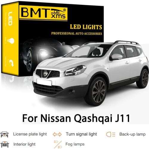 BMTxms Canbus For Nissan Qashqai J11 2014-2020 Car LED Exterior Interior Parking Turn Signal Reverse Light Fog Lamp No Error