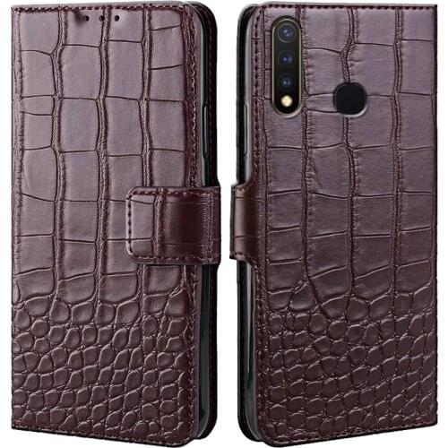 PU Leather Wallet Case for Vivo Y19 U3 U20 Y5S Z5i Business Phone Case Book Case Soft Silicone Back Cover