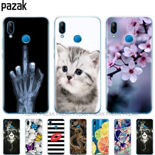 Silicone phone Case For huawei P20 LITE cases cover for huawei p20 pro case back cover for huaweiP 20 Lit Coque etui clear new