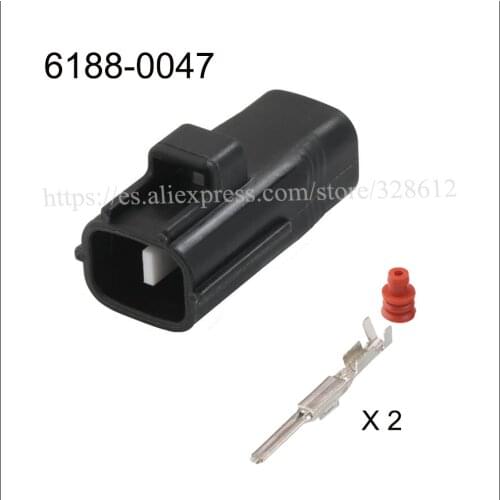 DJ7025-2.2-11 car wire female cable Waterproof sheath 2 pin connector automotive Plug socket include terminal and seal 6188-0047