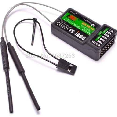 Flysky 2.4G 6CH Flysky FS-iA6B Receiver PPM Output with iBus Port Compatible Flysky i4 i6 i10 Transmitter