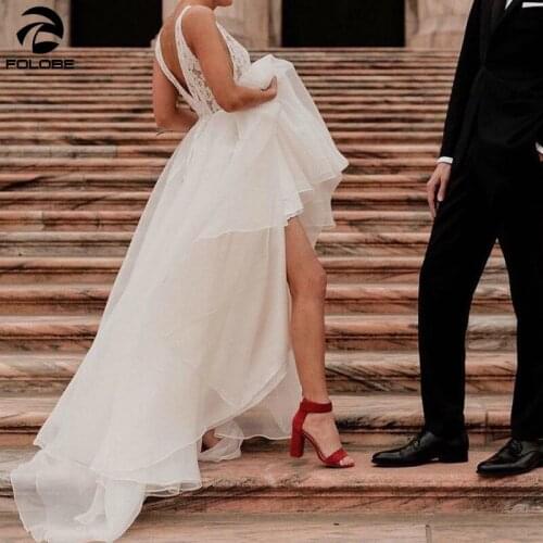 FOLOBE Wedding Dresses With A Train