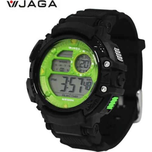 JAGA Men Sports Watches Multifunction Electronic Watches For Men Waterproof Watches Diving Watch Montre Homme M1086