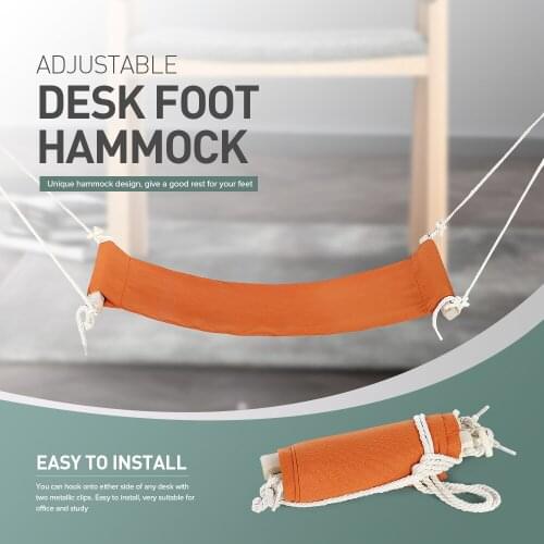 Creative Desk Feet Hammock Foot Chair Care Tool The Foot Hammock Outdoor Rest Cot Portable Office Foot Hammock Mini Feet Rest