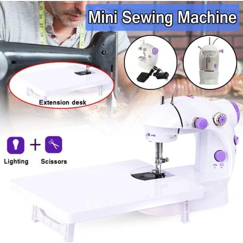 Mini Sewing Machine Portable Desktop Handheld Stitch Sew needlework Cordless Clothes Fabrics Electric Sewing Machine for Home