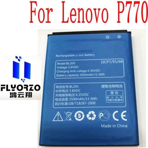 New High Quality 3500mAh BL205 Battery For Lenovo P770 Mobile Phone