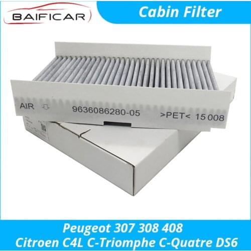 Baificar Brand New High Quality Cabin Filter Carbon Air Conditioner 9636086280-05 For Peugeot 307 308 408 Citroen C4L C4 DS6