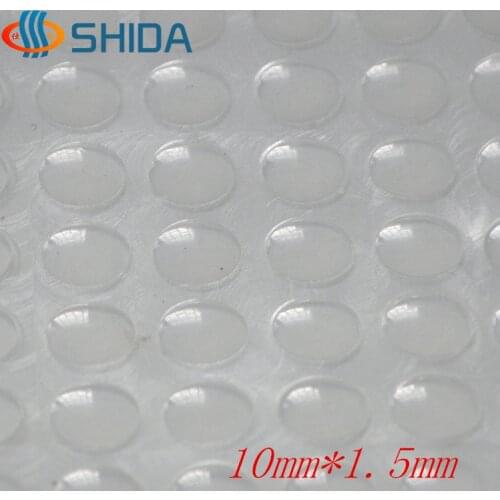 Wholesale 1000PCS 10mm*1.5mm Soft Clear Self Adhesive Anti Slip Bumper Silicone Rubber Feet Pads Silica Gel Shock Absorber
