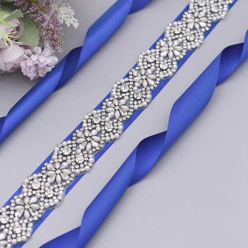 ZMS04A Luxury Woman Belt Bridal Belts for Wedding Rhinestone Sash for Dress Jewel Belt for Formal Prom Evening Dresses Belt