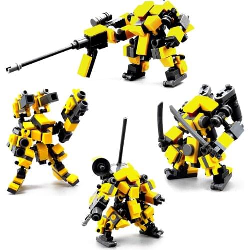 Mecha Warrior Robot Building Blocks Kids Toy Figure Model Kits Toys For Children Assemble Bricks Action Anime Soldier Dolls